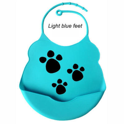 

Lovely Infant Baby Kids Silicone Cartoon Bib Baby Lunch Feeding Bibs Waterproof