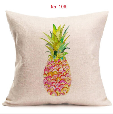 

Cushion cover complete picture of pineapple linen pillow cover geometry square decorative pillows