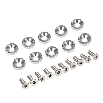

Billet Aluminum Fender Bumper Washer Bolt Engine Bay Dress Up Kit Universal Screw Bolt Car Styling