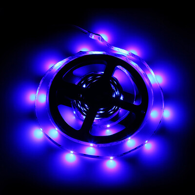 

HML LED Strip Lights 5M 24W RGB SMD2835 300 LEDs with IR 44 Keys Remote Control&US DC Adapter