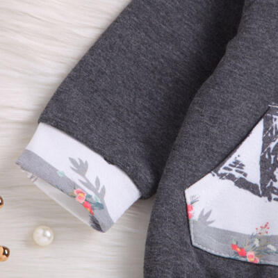 

AU STOCK Toddler Baby Boys Girls Unisex Clothes Hooded SweatshirtPants Outfits