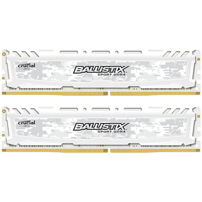

Crucial Platinum Sport Series LT Series DDR4 2400 16G (набор 8Gx2) Настольная память Camouflage White