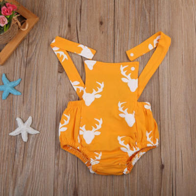 

Nice Newborn Baby Boy Girl Deer Romper Playsuit Bodysuit Jumpsuit Clothes Outfit