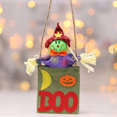 

Halloween Pendant Plush Toy Doll Witch Pumpkin Doll Soft Doll Black & Red Cap