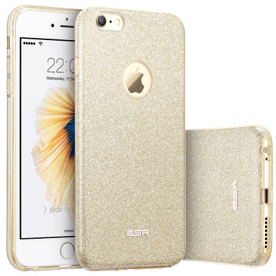 

Миллиард цветов (ESR) iPhone6 ​​Plus / 6с Плюс телефон оболочки / защитный рукав яблоко наборы мобильный телефон 6S Plus Блеск DROP мягкая оболочка макияж серии Champagne Gold