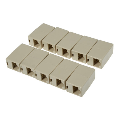 

10pcs RJ45 Network LAN Cable Extender Connector Adapter