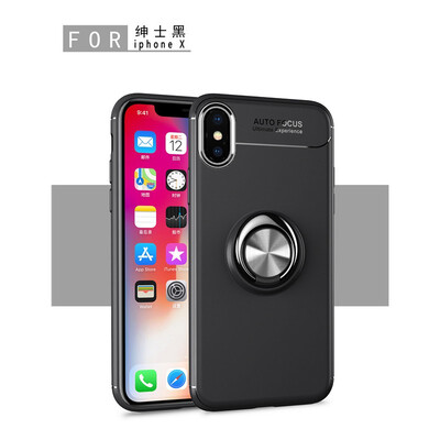 

Fivice iphone X case TPU metal ring shell magnetic bracket soft shell