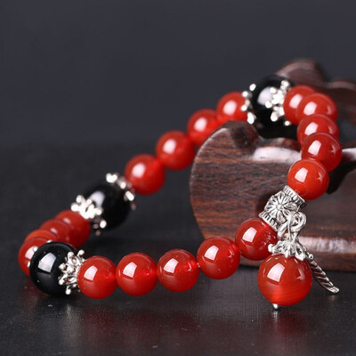 

Natural jewelry five lines transfer pearl sands blue sand stone womens bracelet red agate bracelet