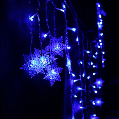

DIY LED Snowflake Hanging String Lights Lamp Parties Christmas Decoration