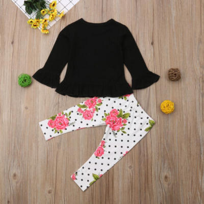 

Princess Baby Girl Little Cutie Sweet Tops T-shirt Pants Outfits Set Clothes