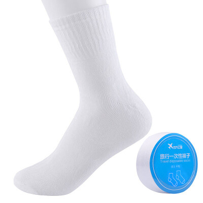 

Four thousand kilometers of disposable socks travel socks compressed socks travel supplies small&easy to carry SW8001 men flat white