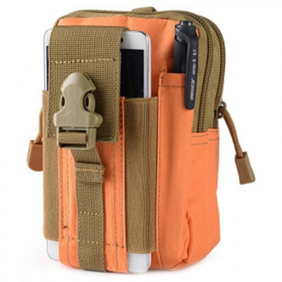 

1000D Tactical Kick Pouch MOLLE Durable Mobile Phone Case EDC Molle Pouch Tool Bag Zippered Closure Webbing Waist Pack for Belt