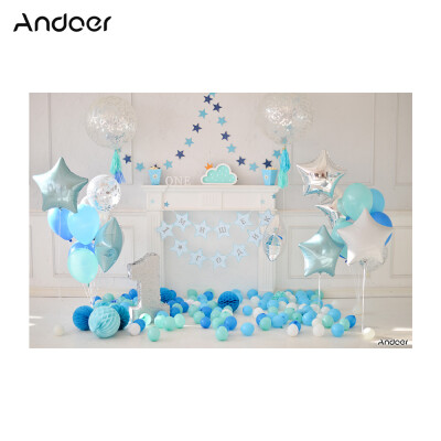 

Andoer 21 15m7 5ft First Birthday Backdrop Balloon Cake Photography Background Baby Boy Kids Photo Studio Pros