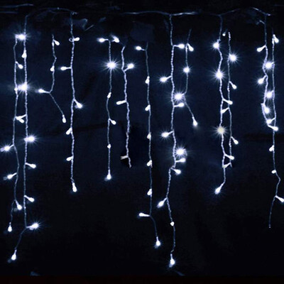 

LED Curtain Icicle String Light 220V 45m 100Leds Indoor Drop LED Party Garden Stage Outdoor Decorative Light
