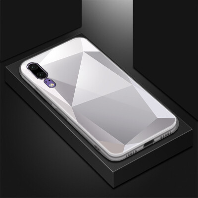 

Goowiiz Phone Case For Huawei P20P20 LiteHonor 10 Luxury Optically square glass TPUPC Full Protective cover