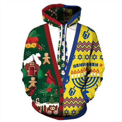 

New Christmas 3D Printed Hoodies For Both Men&Women Globle Hot Sale Mens 3D Print Pullover Womens Sweater Without Suede Inside QYDM-466