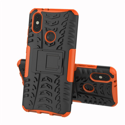 

Fivice Xiaomi MI 6XA2 Case TPU anti-fall tire pattern back clip bracket phone case