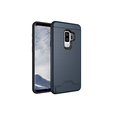 

Fivice Samsung S9 Plus Case TPU all-inclusive anti-drop brushed card with bracket mobile phone case