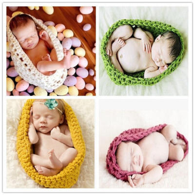 

Newborn Knitted Chunky Cocoon Nest Baby Pod Bowl Great Photography Photo Prop w