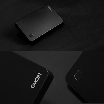 

NEWQ 1TB External Hard Drive Disk with WiFi USB30 Router Ethernet Metal Shell HDD Black