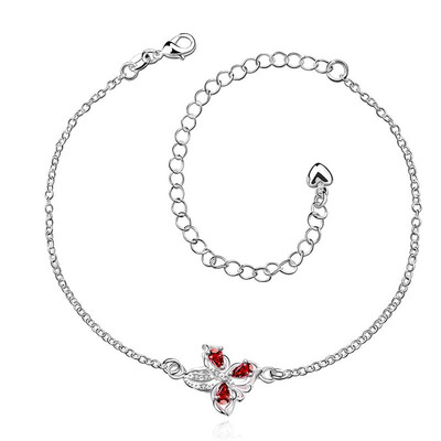 

A037 New Design Large Stock Delicate Handmade Cheap Silver Plated Anklet Bulk Sale