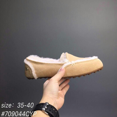 

2018 spring&autumn new UGC Australian leather peas shoes fashion buns flat shoes maternity shoesL229