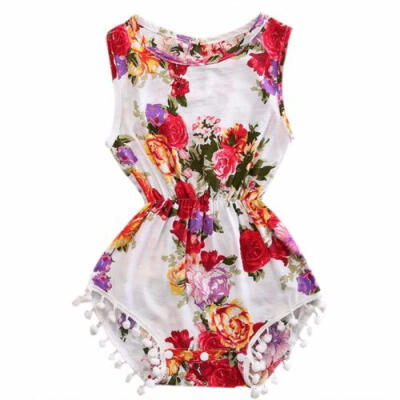 

Summer Newborn Baby Girl Floral Romper Bodysuit Jumpsuit Outfits Sunsuit Clothes