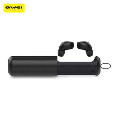 

Awei T5 TWS Twins True Wireless Bluetooth V50 Earbuds with Charging Base