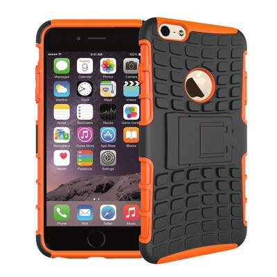 

Fivice iPhone 6 Plus 6S PLUS Case TPU anti-fall tire pattern back clip bracket phone case