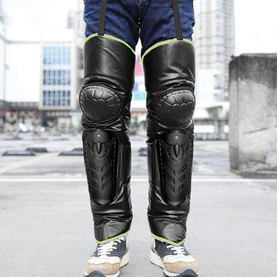 

Bowonik winter motorcycle thick warm knee pads electric car battery car windproof cold leggings long with shatter-resistant turtle shell