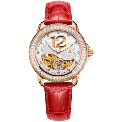 

EBOHR Womens Watch Red Strap Waterproof Mechanical Watches