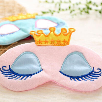 

Earnest Cute Eyes Cover Crown Style Travel Sleeping Blindfold Shade Eye Mask