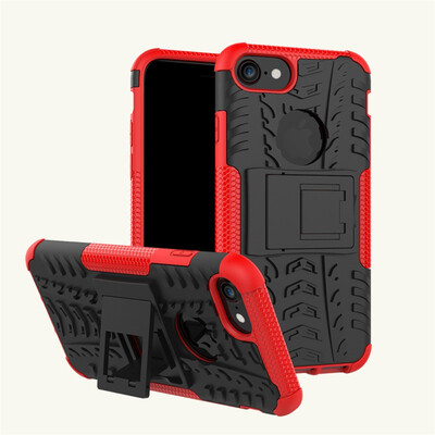 

Fivice iPhone 78 Case TPU anti-fall tire pattern back clip bracket phone case