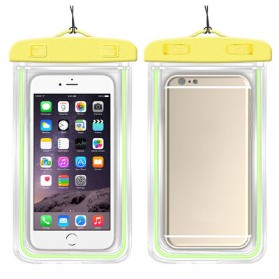 

MyMei Phone Case Waterproof Underwater Luminous Glow Diving Pouch Bag New