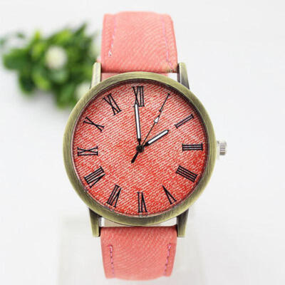 

New Men Women Fashion Leather Analog Bracelet Quartz Cowboy Wrist Watch Jewelry