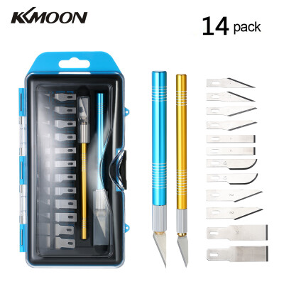 

KKmoon High-quality Precision Engraving Craft Knife Set Wood Carving Pens Tools with 12 Blades&Safety Cap for Cutting&Trim