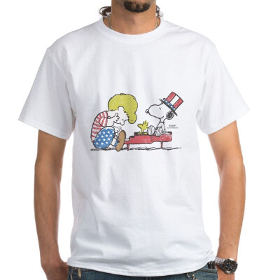 

CafePress - Snoopy - Vintage Schroeder - 100 Cotton T-Shirt White