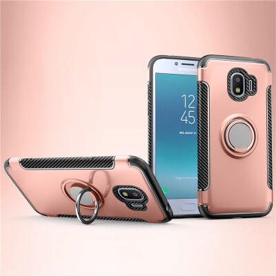 

Fivice Samsung Galaxy J2 pro case PC metal ring shell magnetic car bracket TPU phone case