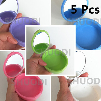 

5 Pcs Veneers equipment tools Mirror Denture Cleaning Box Case Dental False Teeth Appliance Container Storage Boxes