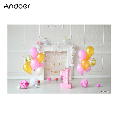 

Andoer 21 15m7 5ft First Birthday Backdrop Balloon Cake Photography Background Baby Kids Photo Studio Pros