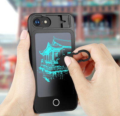 

LCD Writing Tablet Phone Case For iPhone 6 7 8 plus Mini Digital Handwriting Pad Drawing Board With Folding Stand Notepads