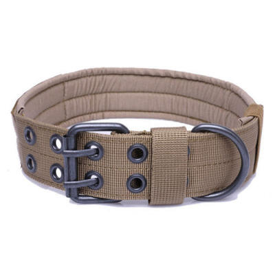 

US Tactical Military Adjustable Dog Training Collar Nylon Leash MetalBuckle M-XL