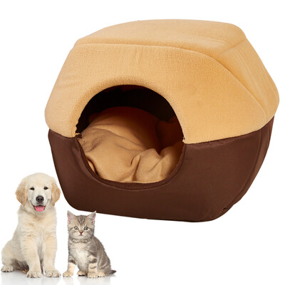 

Winter Soft Warm Cat Dog Bed Pet House Pet Nest Dog Bed Pet Bed Soft Pet Mat Kennel Bed with Warm Cotton Cushion Warm Dog Cat Hous