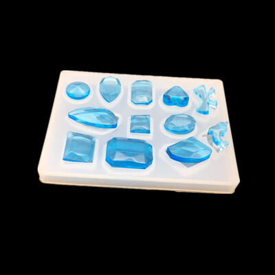 

Silica Gel Rectangle DIY Baked Cake Mould Pendant Jewelry Epoxy Resin Crystal Molds with Circular Shape