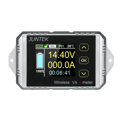 

JUNTEK DC 001-100V 001-30A Multifunctional Wireless Digital Bi-directional Voltage Current Power Meter Ammeter Voltmeter Capacit