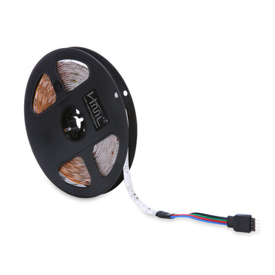 

HML 5M 24W SMD2835 300LEDs Waterproof RGB Strip Light with IR 20 Keys Music Remote Control&US Adapter 100 - 240V