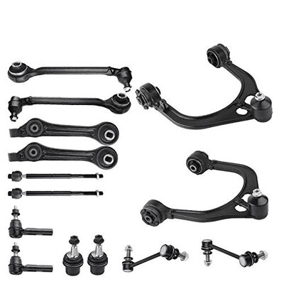 

14pc Front Upper Lower Control Arm Ball Joint Tie Rod Sway Bar End Link Kit for 05-10 Dodge Charger Magnum Challenger Chrysler 300