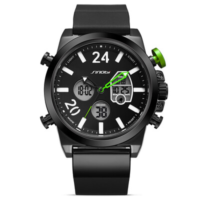 

SINOBI Sport Quartz Watch 3ATM Water-resistant Men Watches Luminous Wristwatch Male Relogio Musculino Chronograph Man Casual Wrist