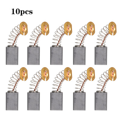 

10 PCs Mini Black Carbon Motor Brushes Replacement Spare Parts with 25mm Spring&Copper Core for Generic Electric Drill Mill Ma