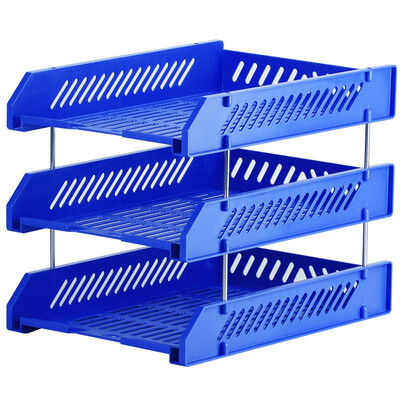 

KINARY (KINARY) SN113 solid thicker file plate file basket three blue